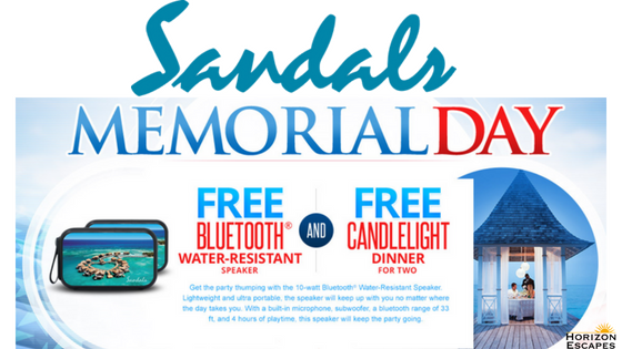 Sandals Memorial Day Sale!